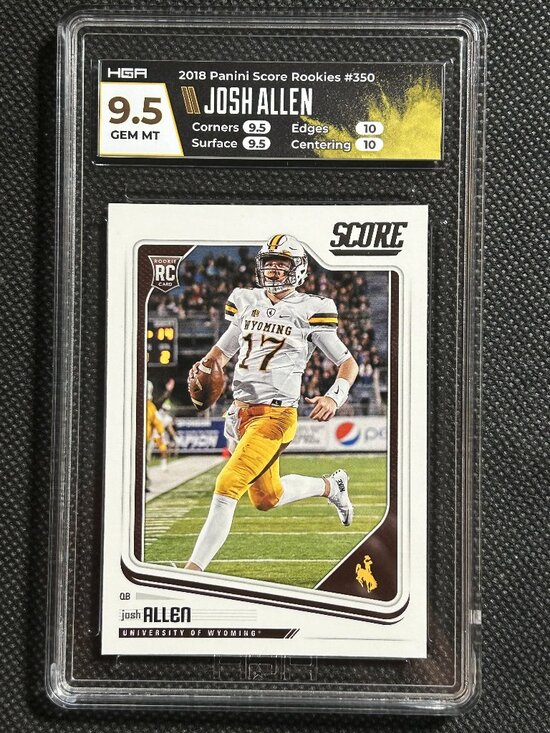 Panini Other - 2018 Panini Score Josh Allen Rc Rookie Hga 9.5 Gem Mint Buffalo Bills🔥🔥🔥